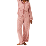 Ecovero Red Stripe Pyjama Top
