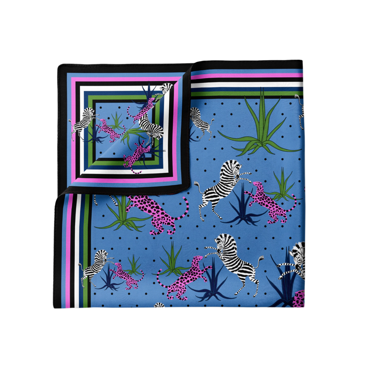 Jungle Fiordaliso Pocket Square