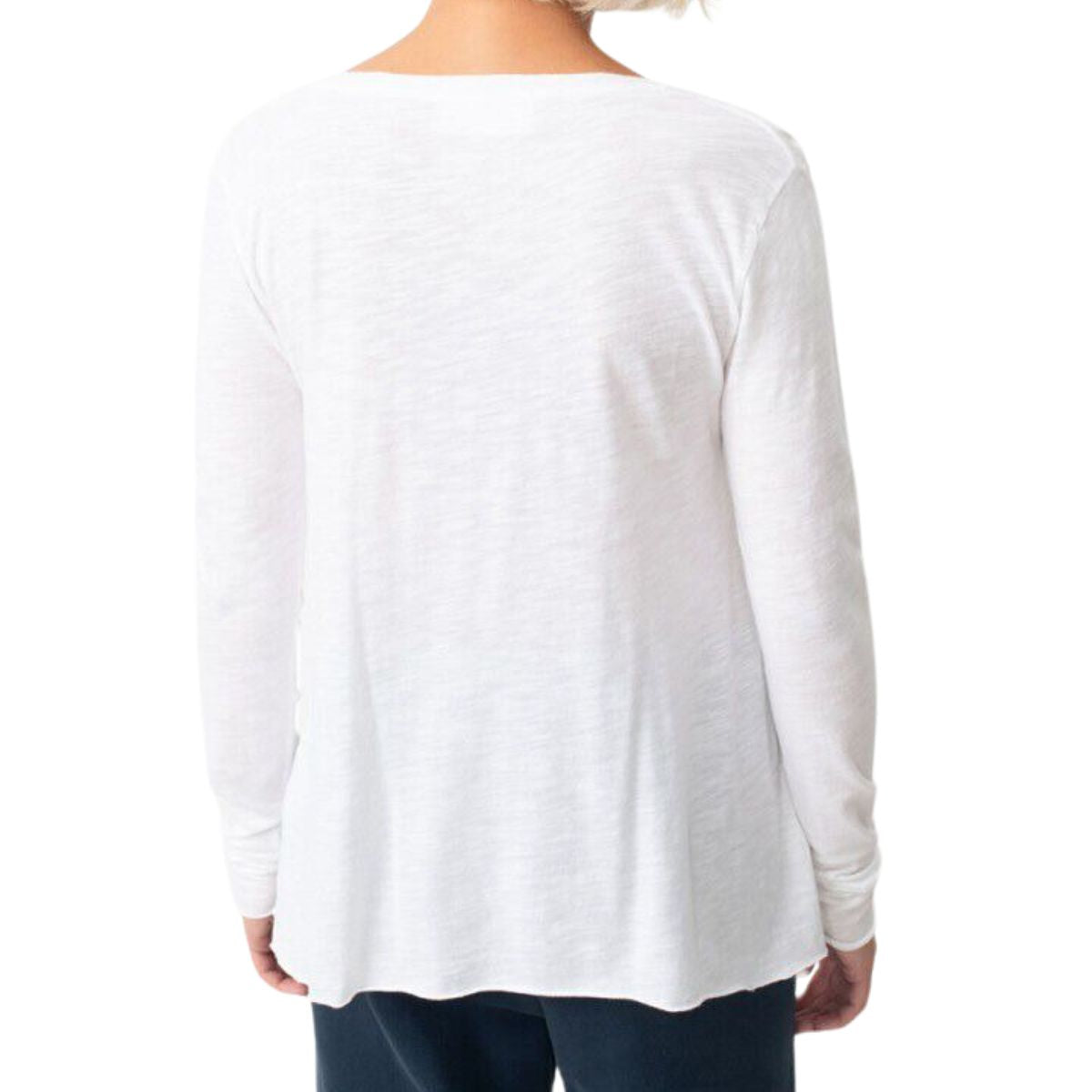 Jacksonville V-Neck Long Sleeve White