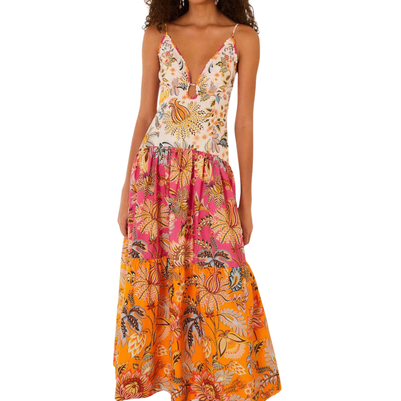 Liga Floral Maxi Sleeveless Dress