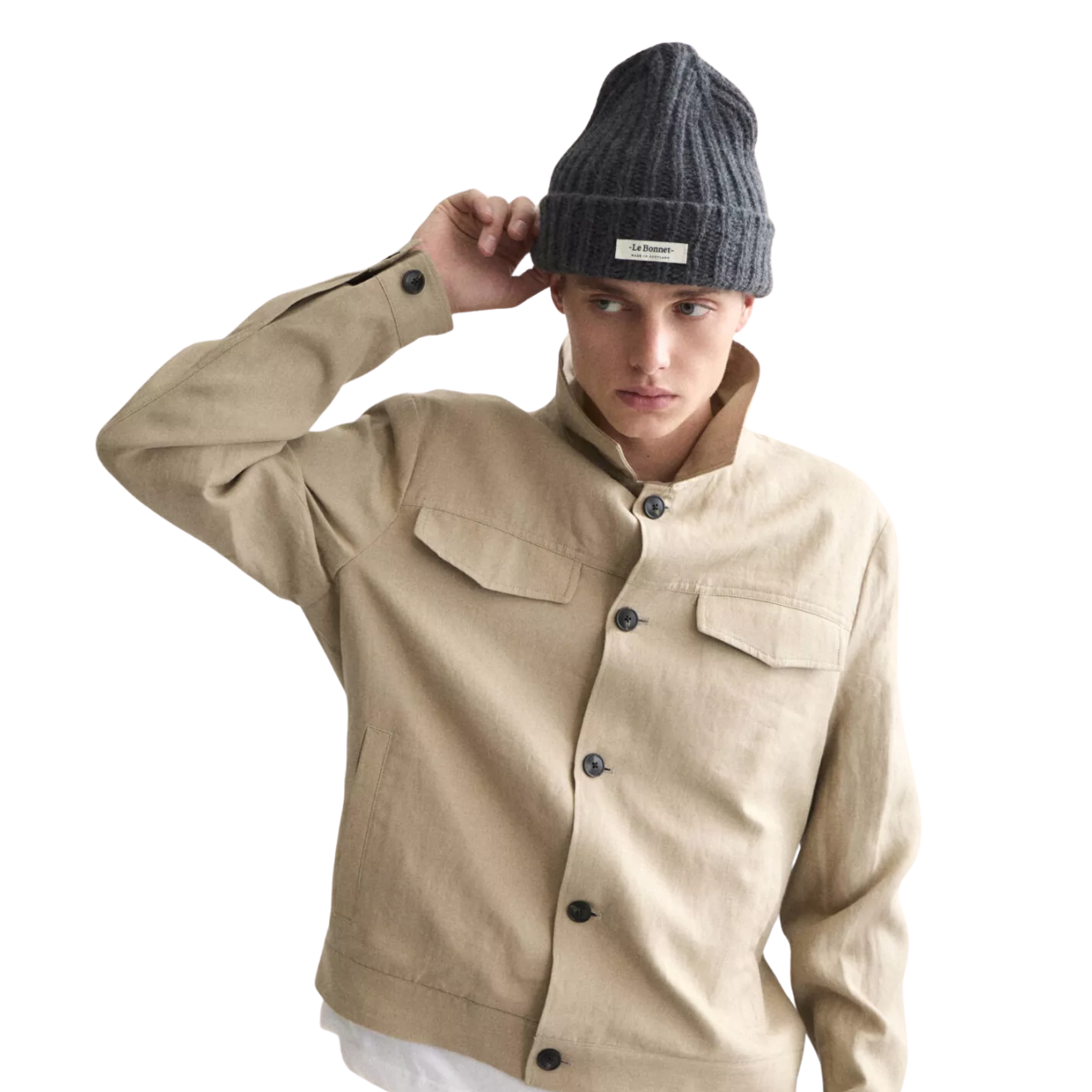 Le Bonnet Logo Beanie Graphite