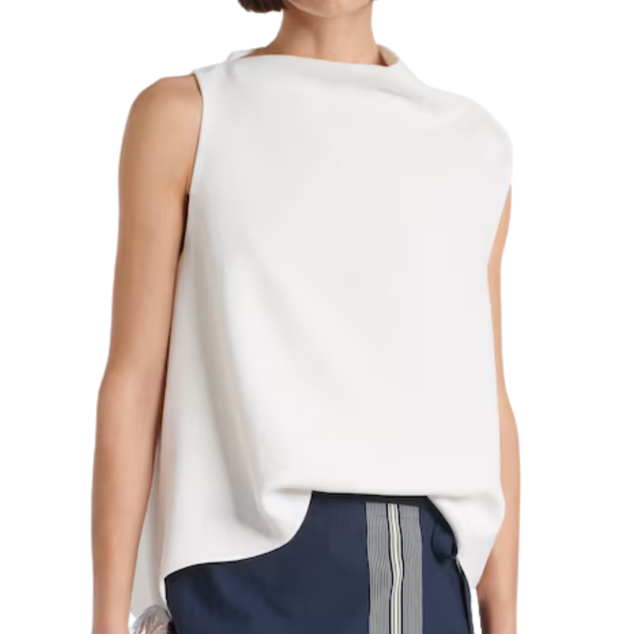 A-Line Draped Top Off-White