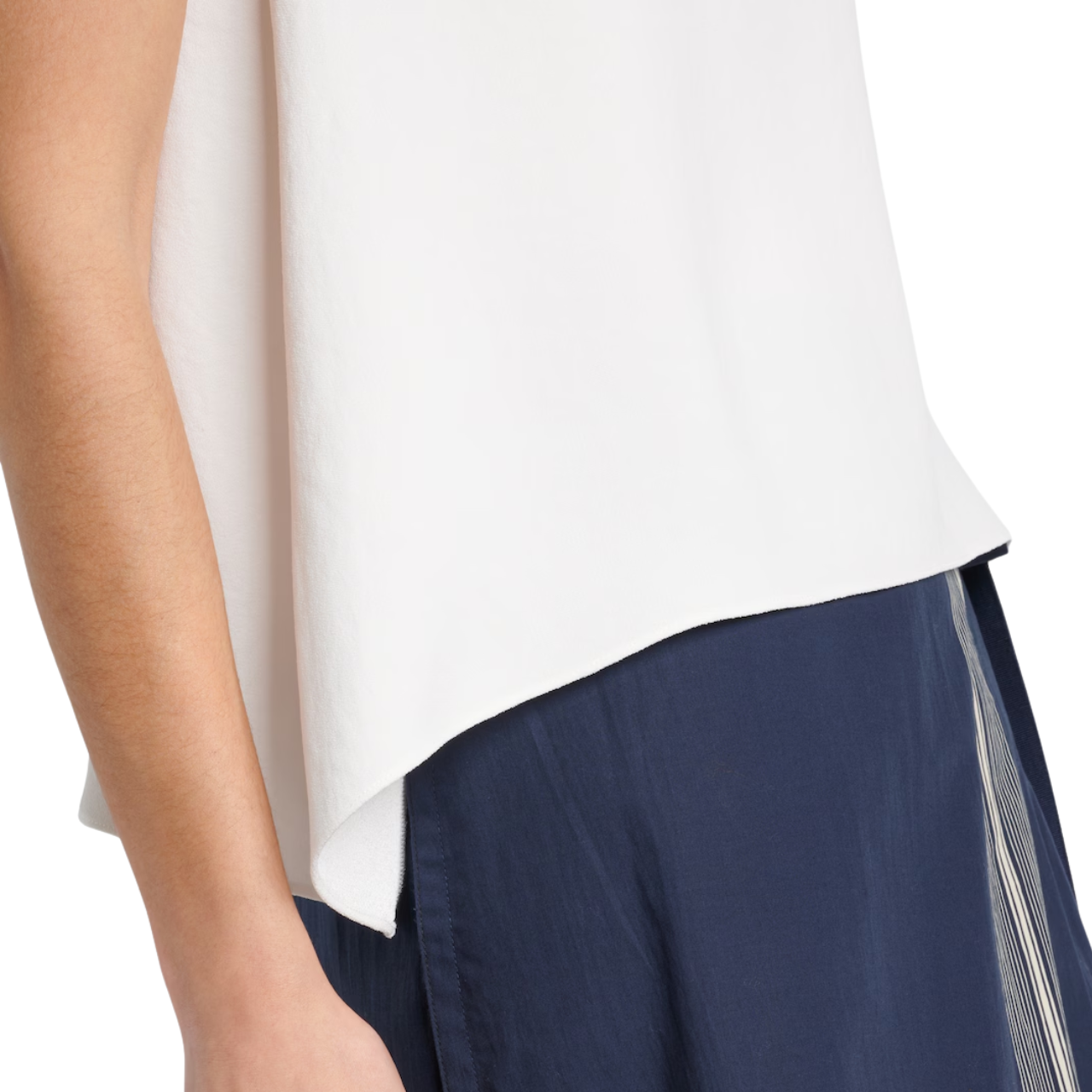 A-Line Draped Top Off-White