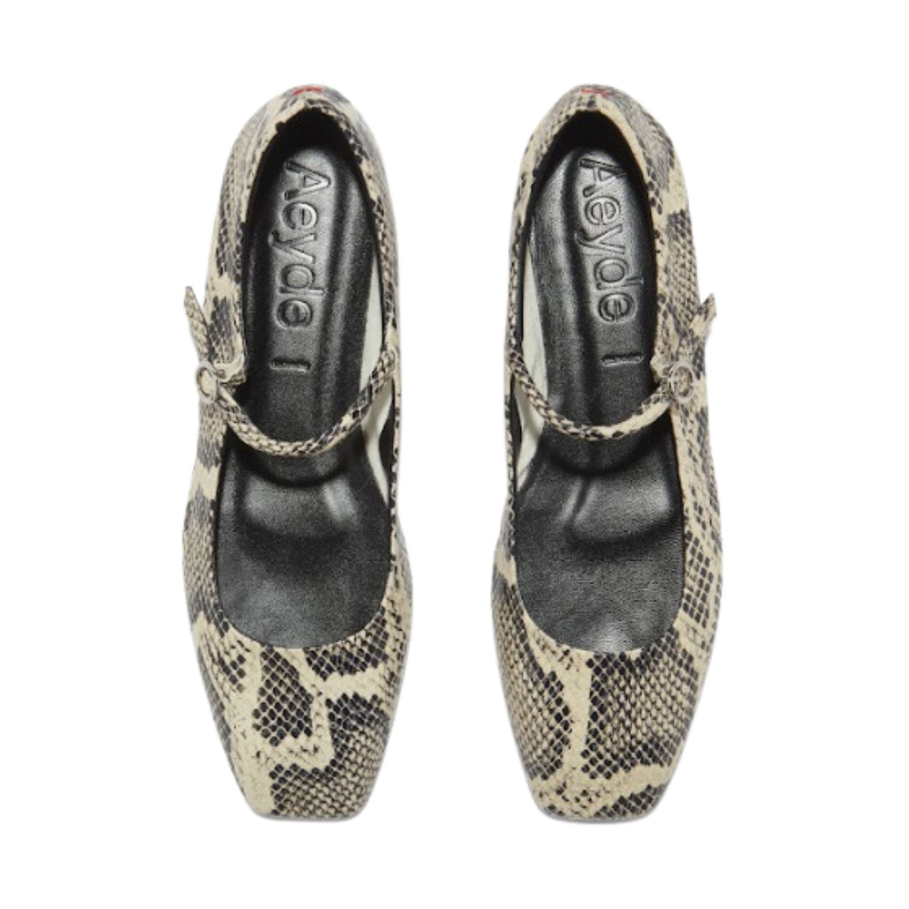 Uma Snake Print Goat Leather- Creamy