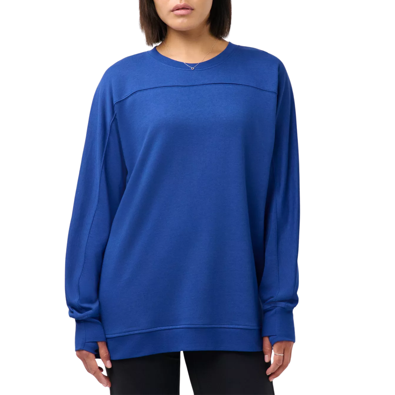 After Class Yoke Sweat Prussian Blue