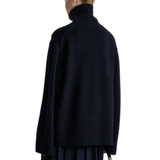 Alpha Knit Slit T-Neck Night Sky