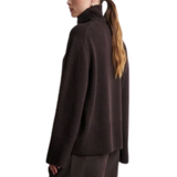 Alpha Knit T Neck Brown