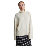 Alpha Knit TNeck Cream