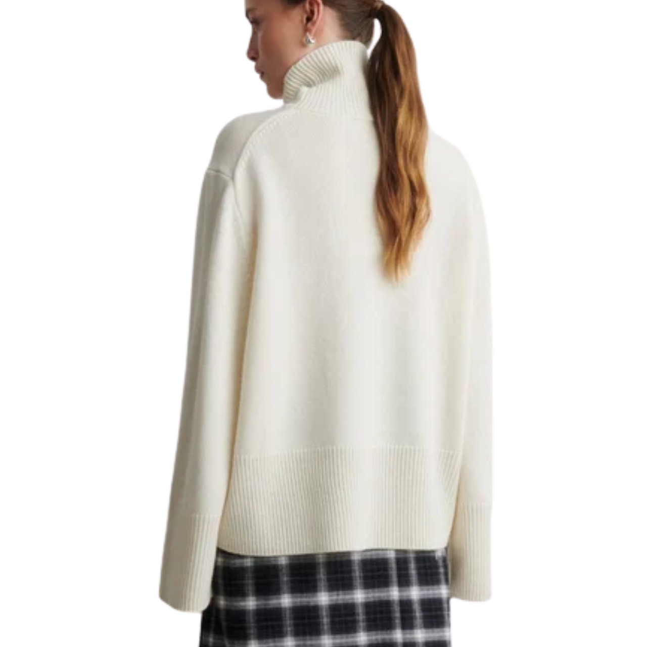 Alpha Knit TNeck Cream