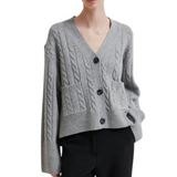 Alphine Knit Cardigan Grey