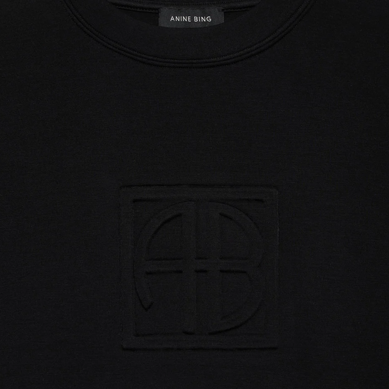 Alto Framed Monogram Sweatshirt Black