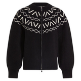 Alys Fairisle Knit Jacket Black