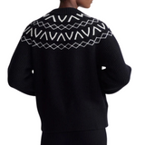 Alys Fairisle Knit Jacket Black