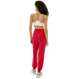 Andie Fleece Sweatpant Pirate Red