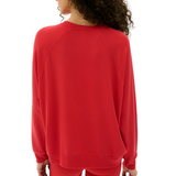 Andie Fleece Sweatshirt Pirate Red