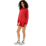 Andie Fleece Sweatshirt Pirate Red