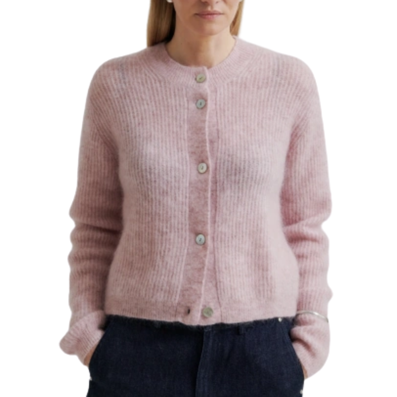 Andrea Knit  Cardigan Sepia Rose