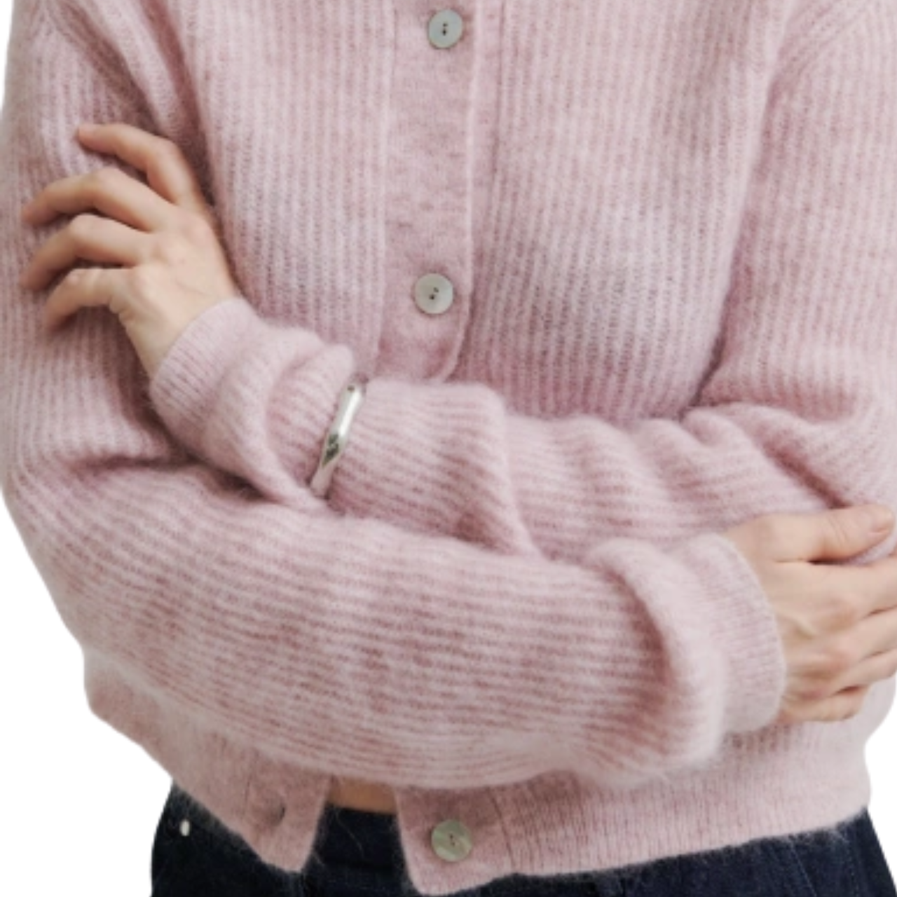 Andrea Knit  Cardigan Sepia Rose