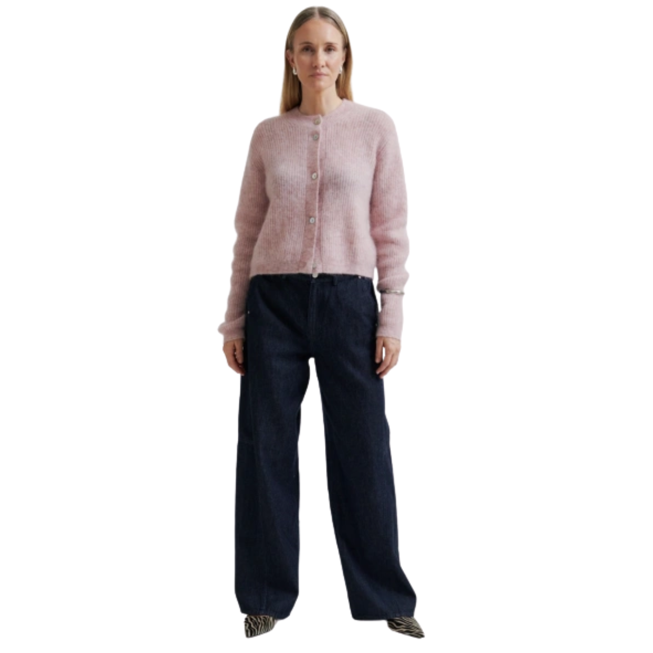 Andrea Knit  Cardigan Sepia Rose
