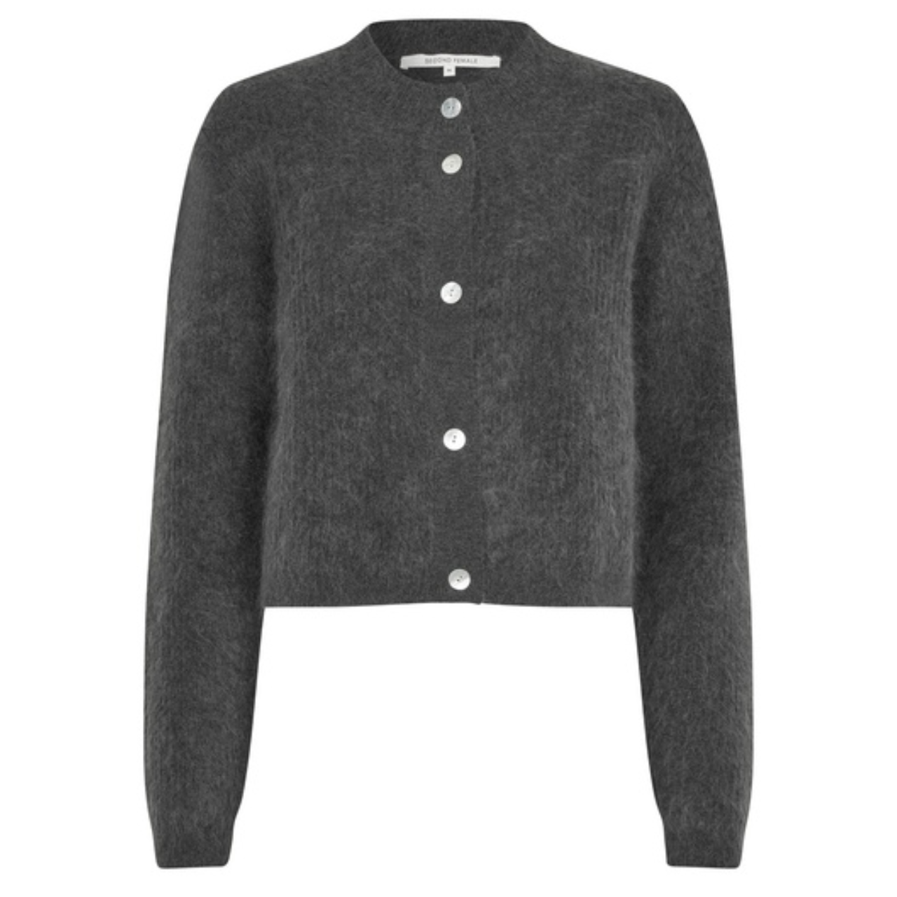 Andrea Rib Cardigan Ash