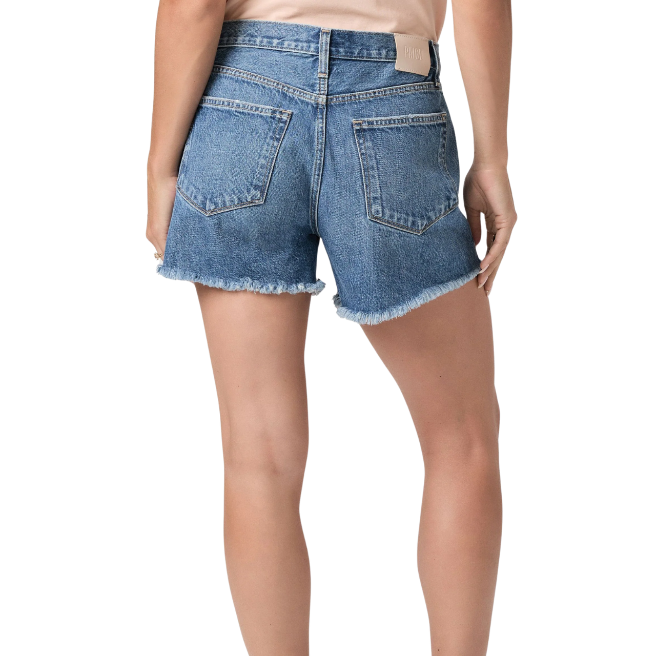 Archie Shorts W/ Heavy Frayed Hem Biarritz