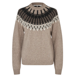 Arlo Knit O Neck Beige Melange
