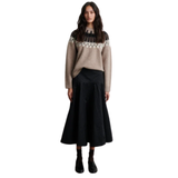 Arlo Knit O Neck Beige Melange
