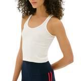 Ashby Rib Tank White