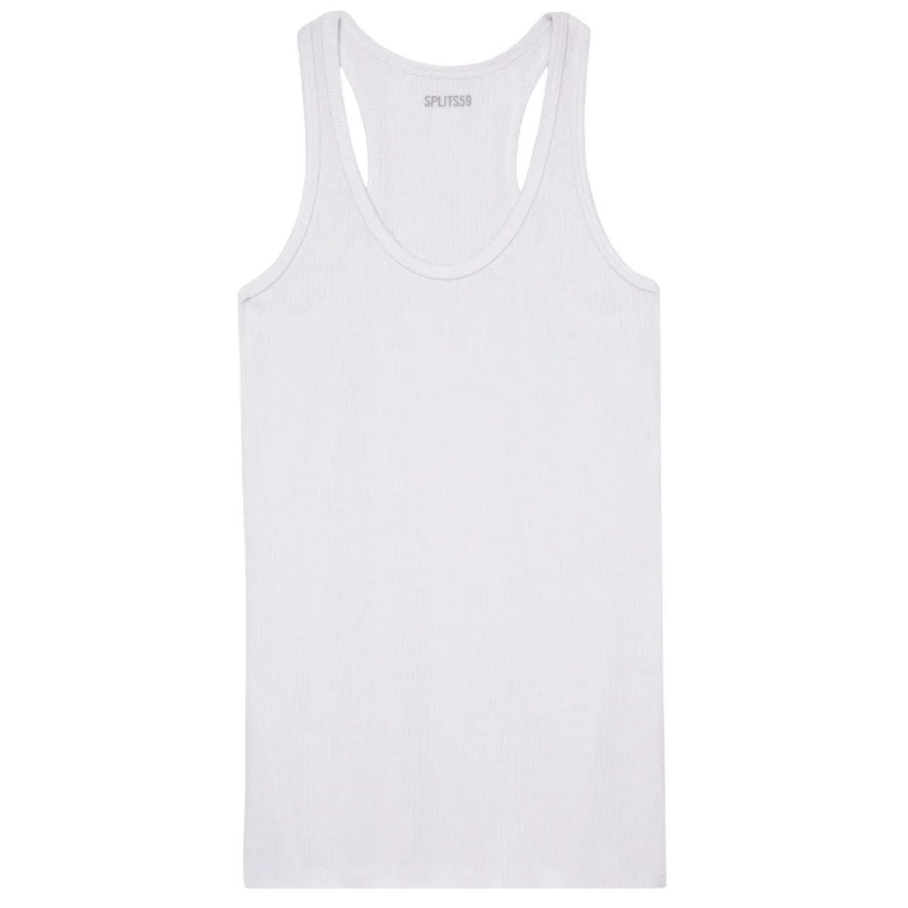 Ashby Rib Tank White