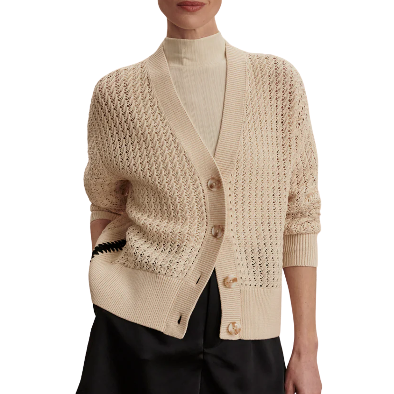 Astell Relaxed Knit Cardigan Birch