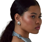 Athena Clip-On Earrings Silver