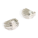 Athena Clip-On Earrings Silver