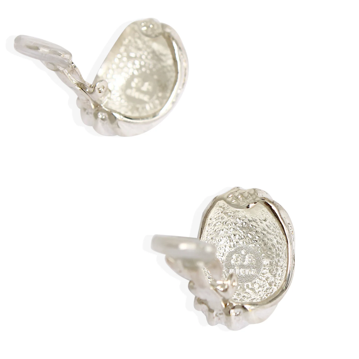 Athena Clip-On Earrings Silver