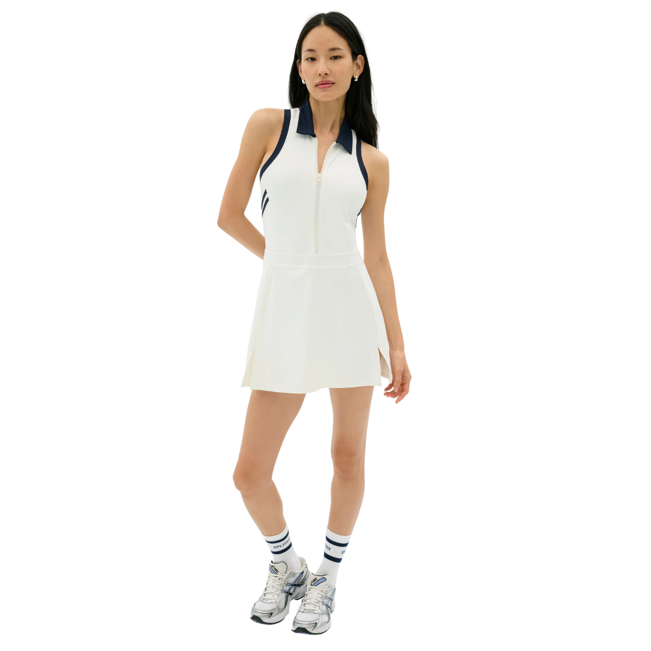 Austin Rigor Dress White/Indigo