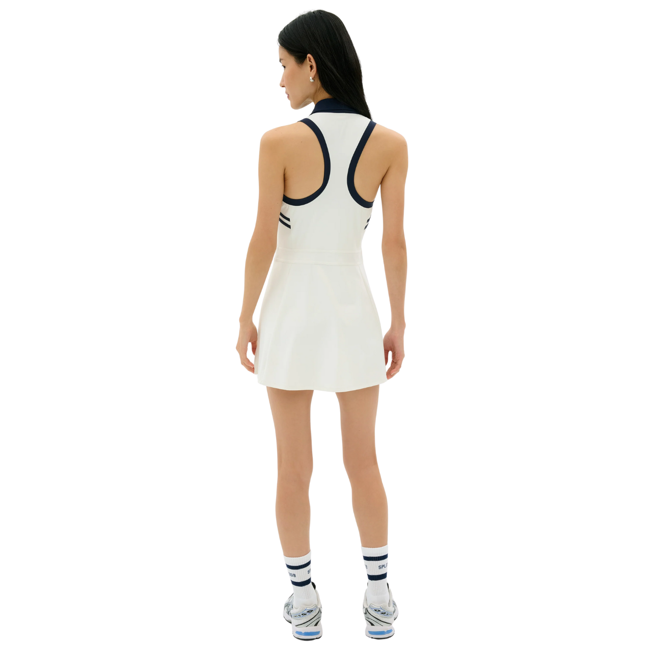 Austin Rigor Dress White/Indigo