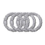 Back To Basics Skinny Scrunchies Silver