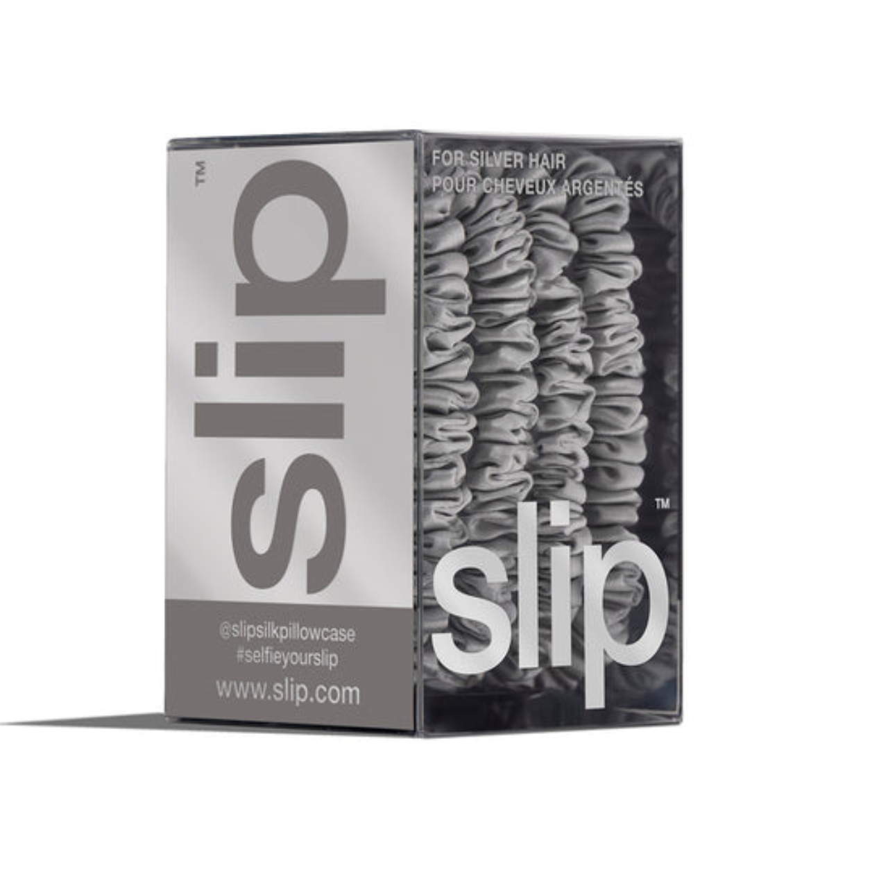 Back To Basics Skinny Scrunchies Silver