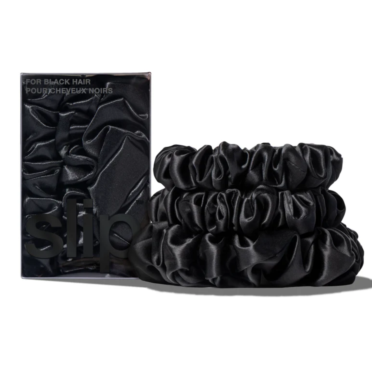 Back to Basics Midi-Large Scrunchie Set Black