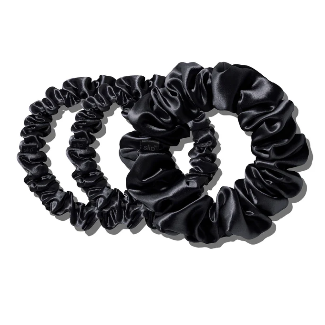 Back to Basics Midi-Large Scrunchie Set Black