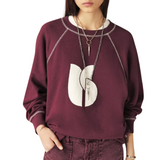 Baggy Sweatshirt Aubergine