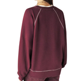 Baggy Sweatshirt Aubergine