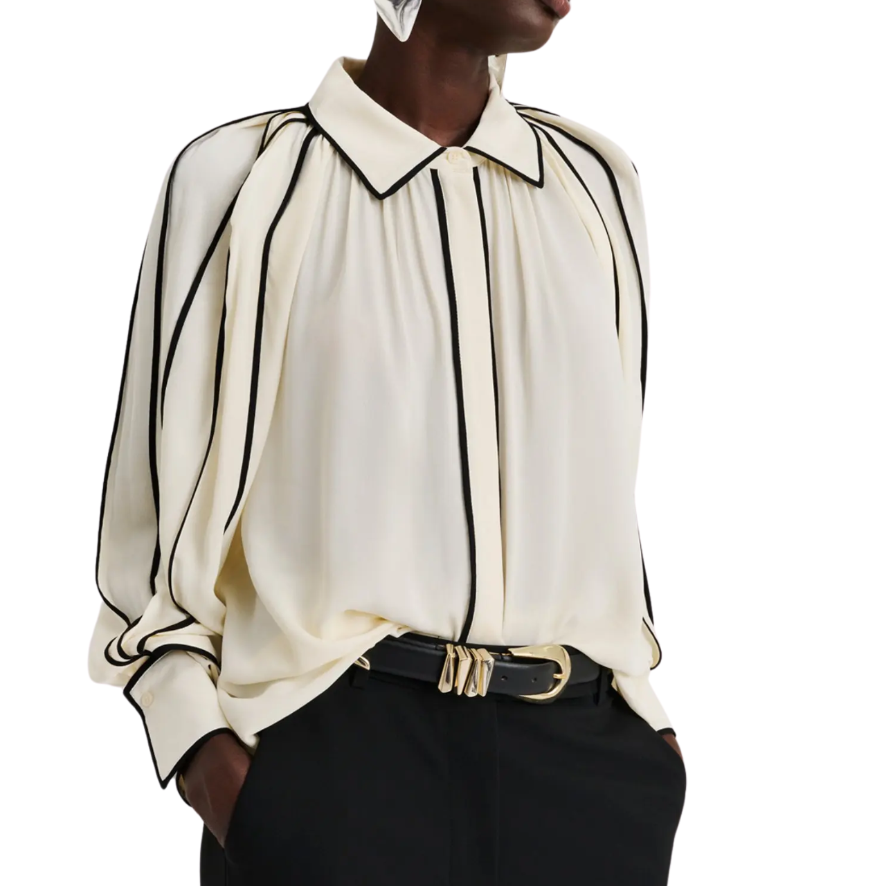 Bea Chiffon Blouse Vanilla