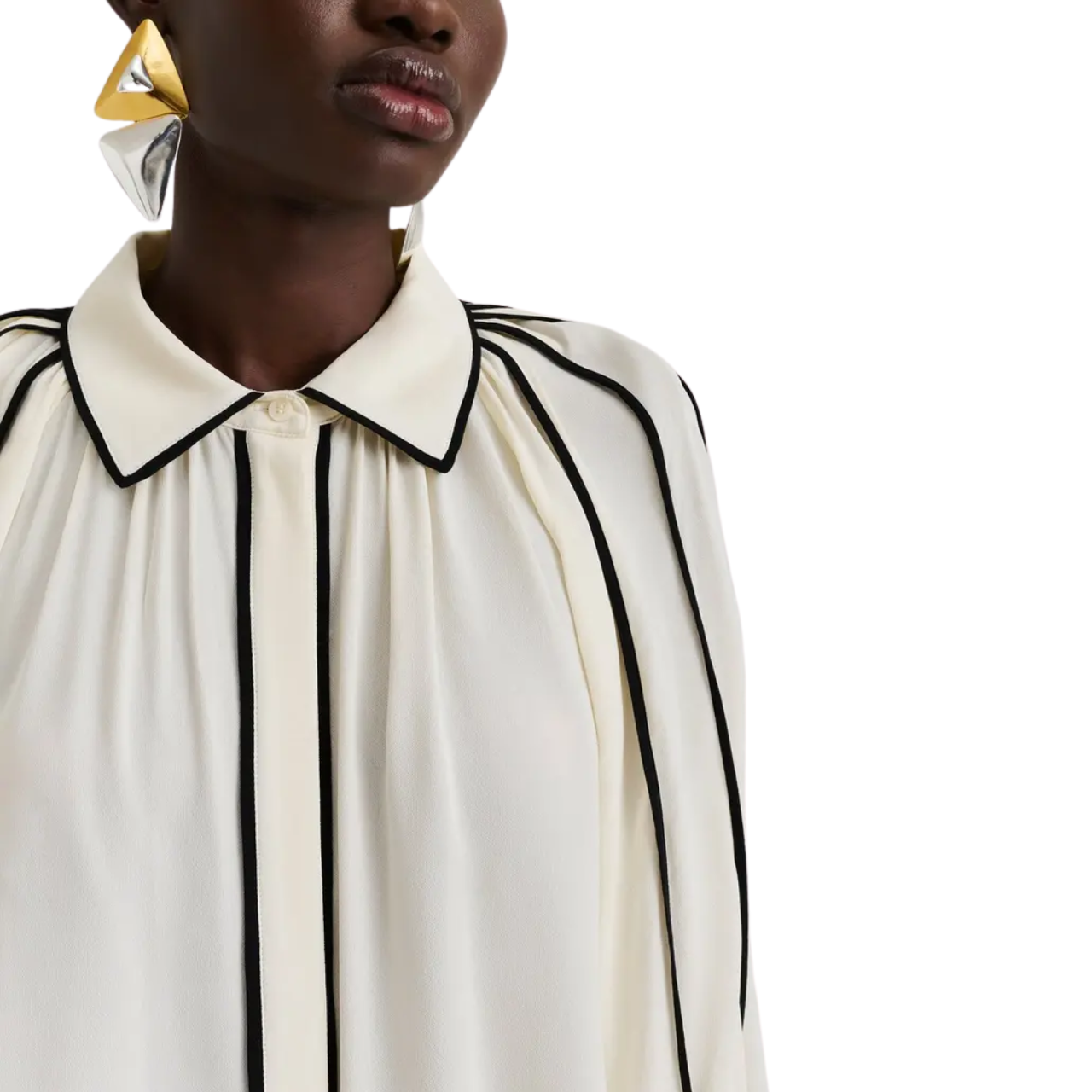 Bea Chiffon Blouse Vanilla