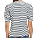 Jewel Ivory Navy Micro Stripe