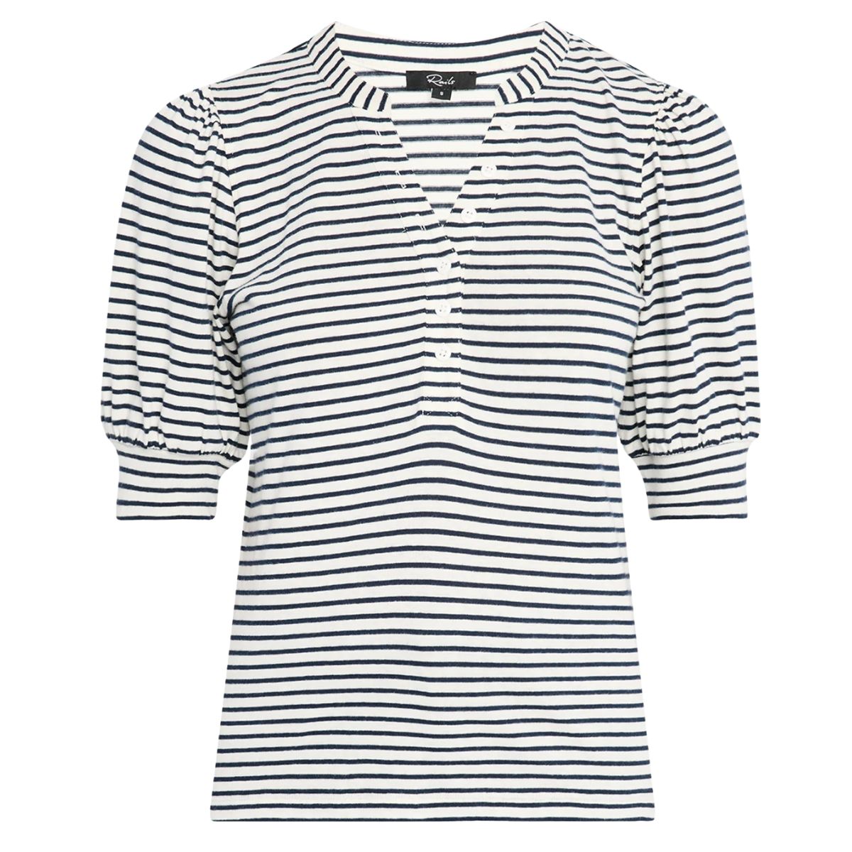 Jewel Ivory Navy Micro Stripe