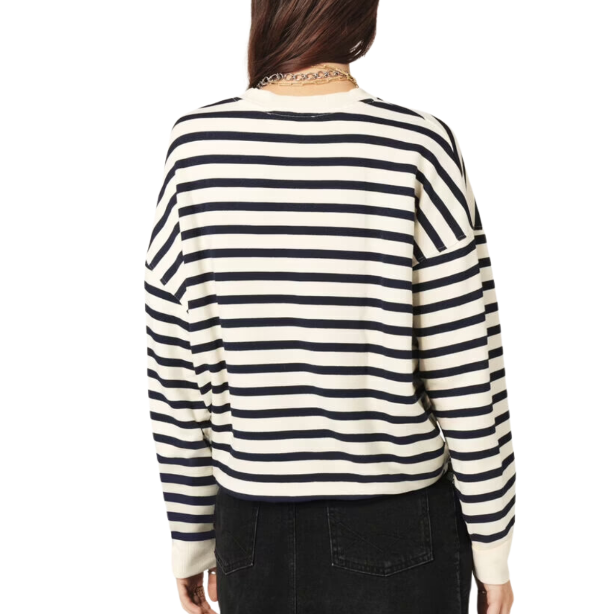 Benjamin Sweat Navy Stripe