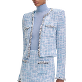 Blue Check Cardigan