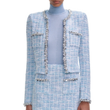 Blue Check Cardigan