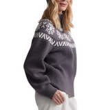 Bowen Fairisle Pullover Grey Marl