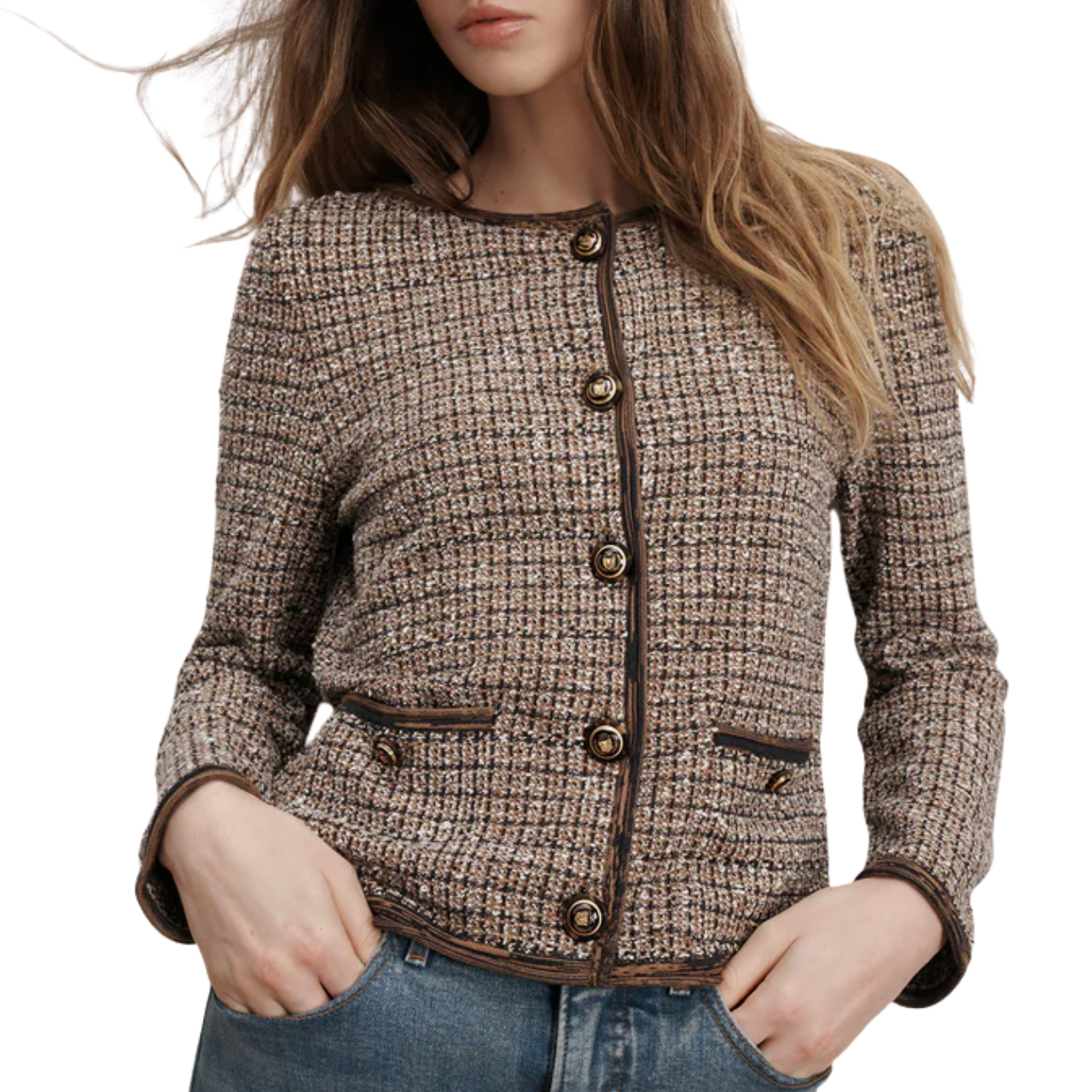 Brisa Knit Jacket Acorn